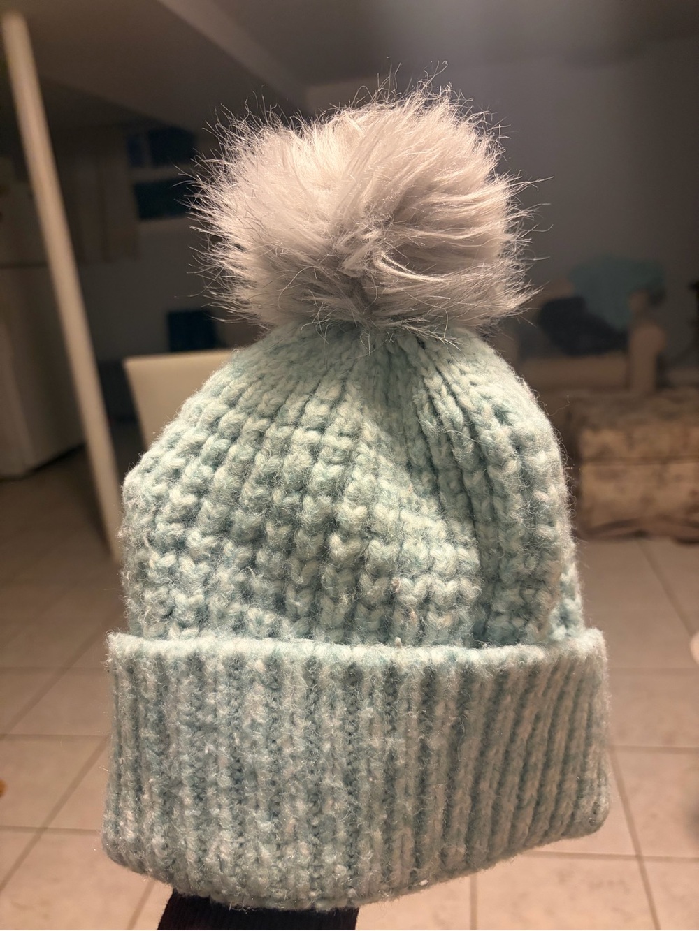 American Eagle Cozy Pom Beanie - Light Mint